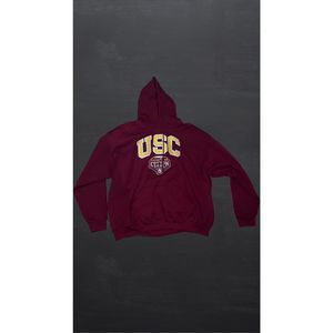 USC vintage stitched cotton bowl sweater